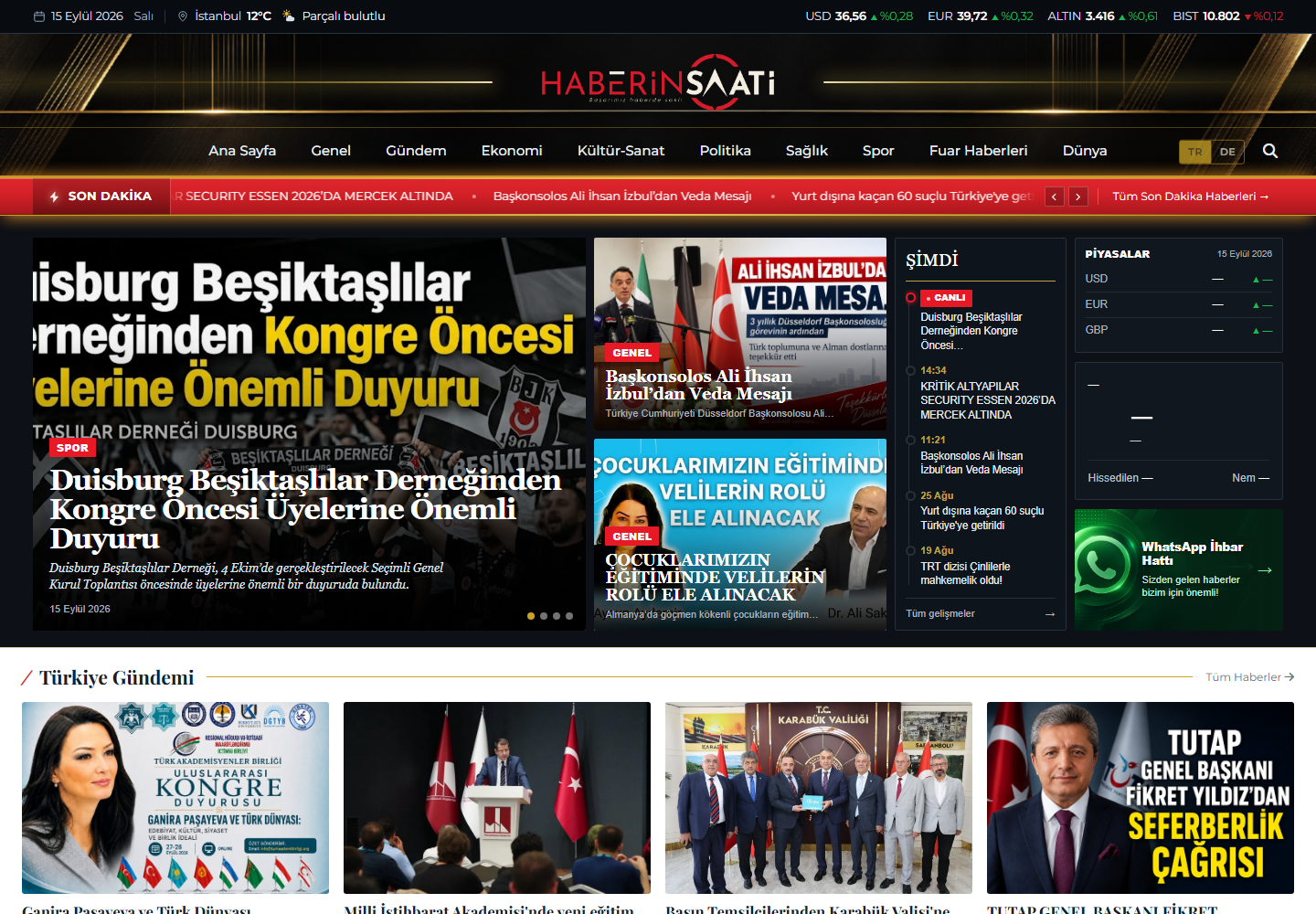Haberin Saati web sitesi tasarımı