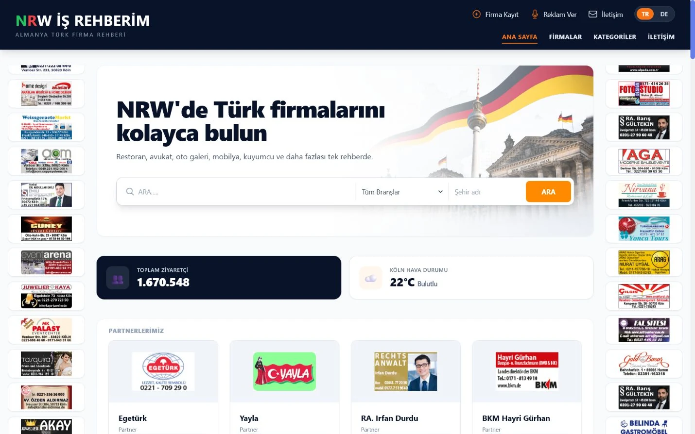 NRW Rehberim web sitesi tasarımı